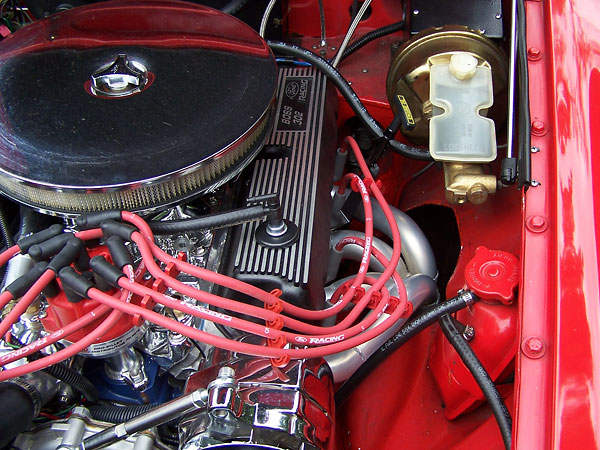 Late model MGB master cylinder and power brakes.