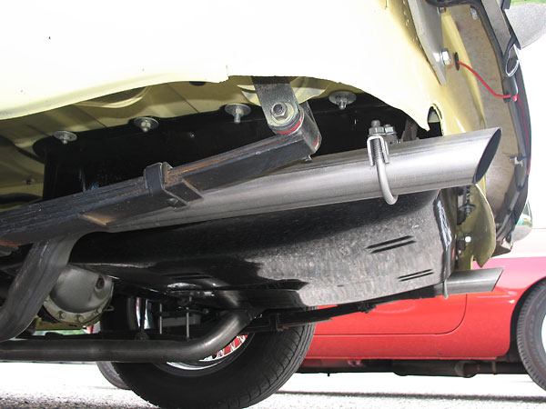 The fuel tank was centered to accomodate dual exhaust.