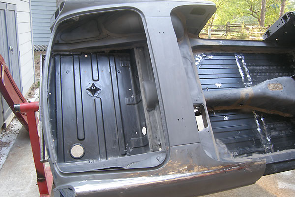 Replacement trunk floor.