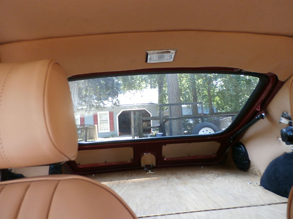 Custom covered headliner and trim panels.