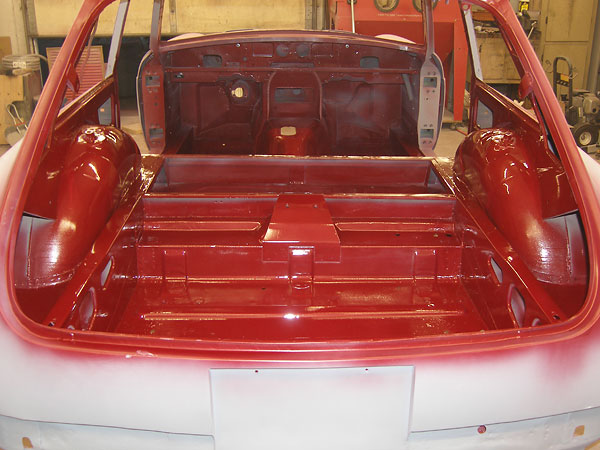 MGB GT cargo compartment.