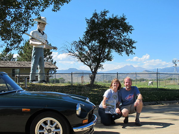 Roadside Oddity - Giant Farmer with Pitchfork in Longmont, Colorado - September 27, 2014