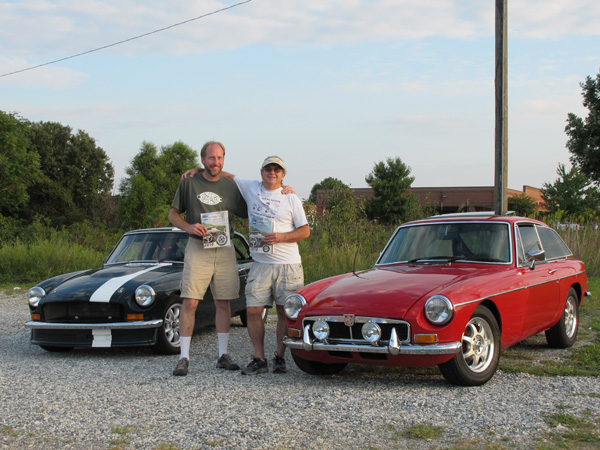 With PJ Lenihan and PJ's MGB GT V6 in Kernersville NC - September 19, 2014