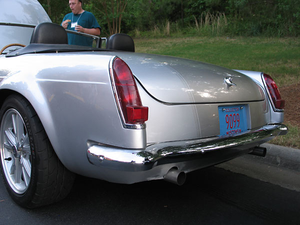 Frenched license plate.