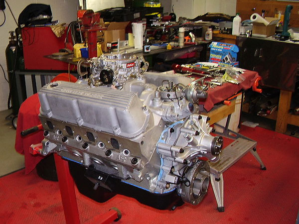 Ford dual-sump oil pan from a 1984 Mustang.