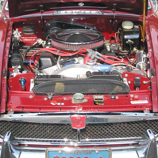 Paul Schils' 1973 MGB-GT with Buick 215 V8 Engine