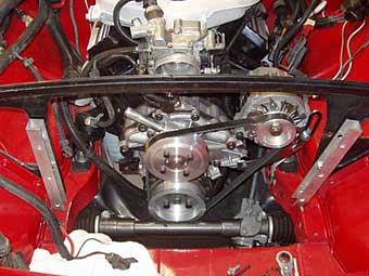 billet pulleys and Delco alternator