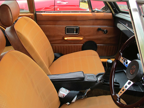 Original nylon seat upholstery.