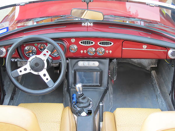 MGB MK1 steel dashboard, except in body-color instead of black wrinkle finish.