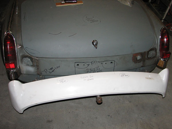 Sebring-style fiberglass rear valance.