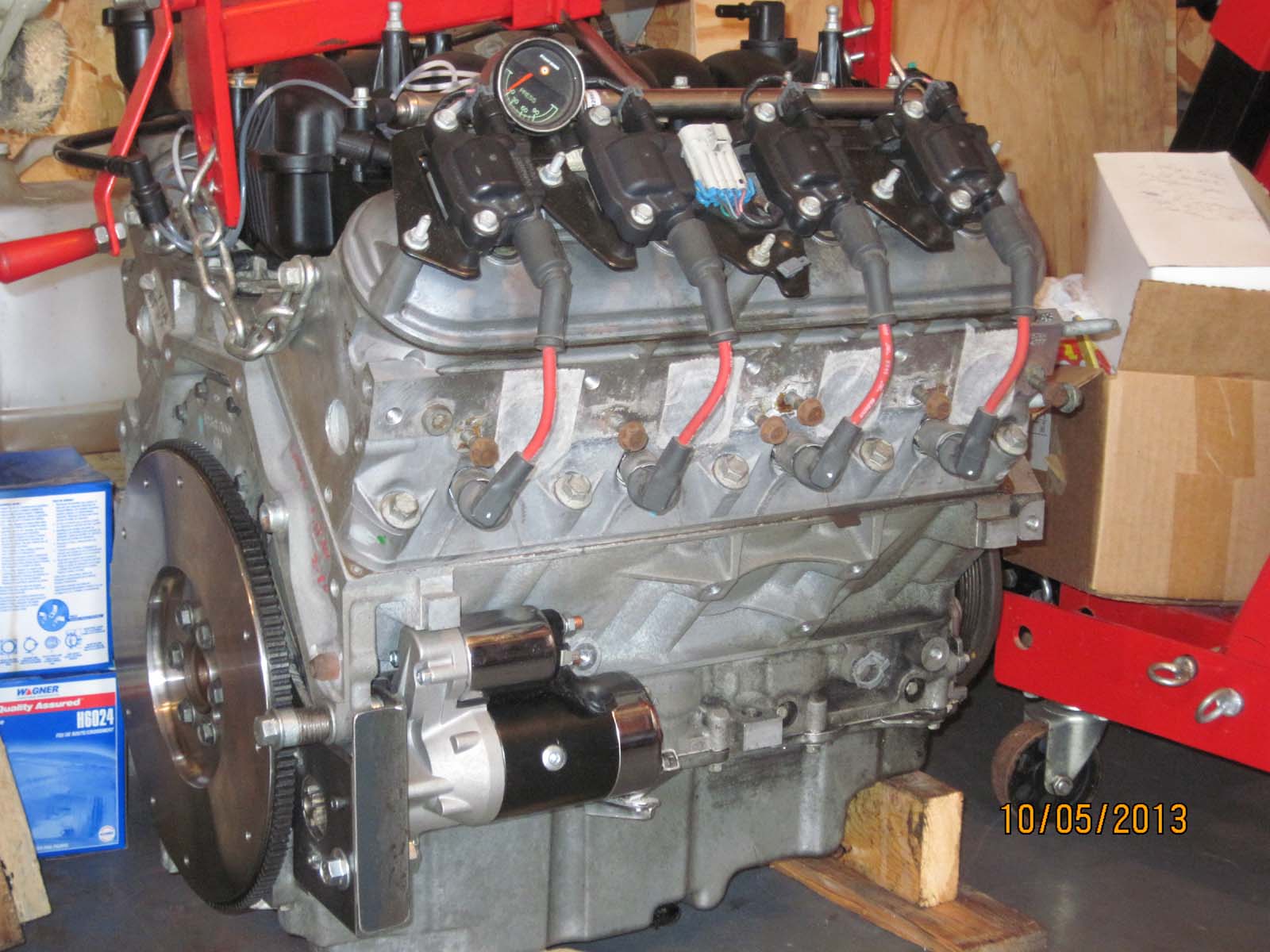 Completed starter modification.