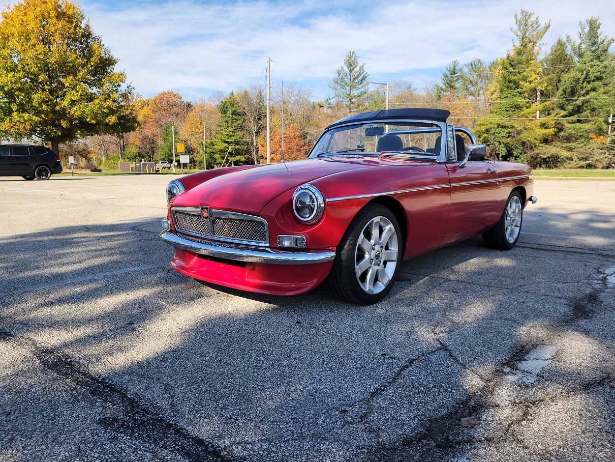 Car front corner view