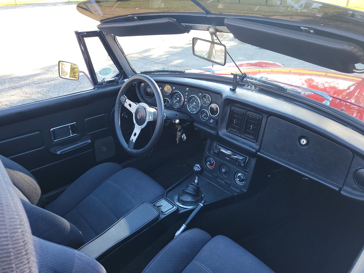 Car interior view.