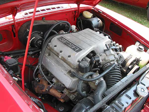 front wheel drive engine mounted to a rear wheel drive bellhousing