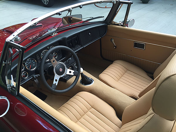 VDO Vision Chrome gauges, mounted in a 1979 MGB instrument panel.