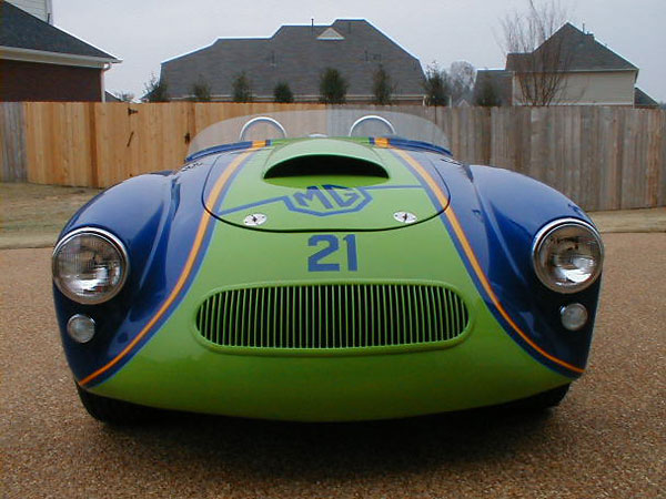MGA with hood scoop.
