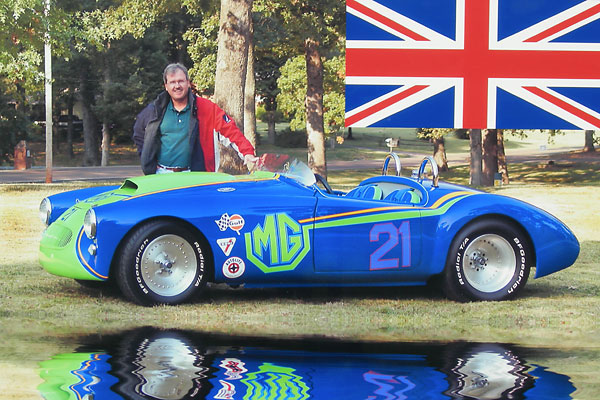 Steve Wayne's widened 1961 MGA with Ford 302 V8 engine
