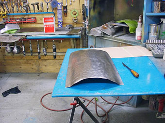 ready for refining on the English wheel