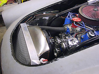 widened grille facilitates widened radiator