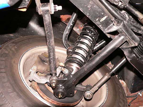 Aldan Eagle adjustable coilover shocks.