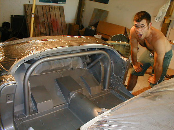 foundation of the adjustable-height roll hoop