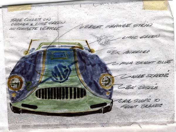 Cliff McKillop's paint scheme concept drawing