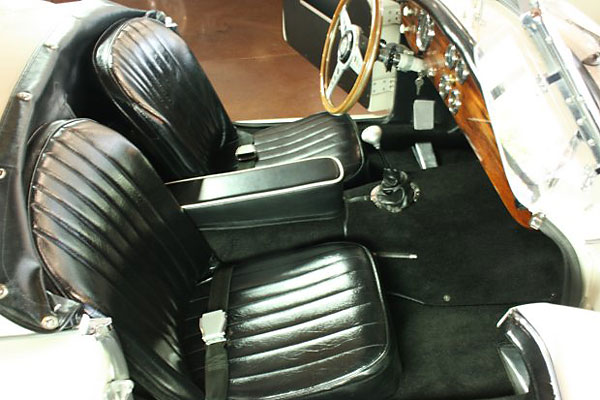 black vinyl seats