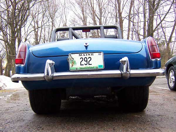 MGB rear view