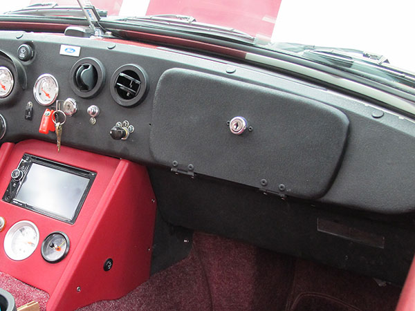 Custom glovebox added. Note also custom center console.