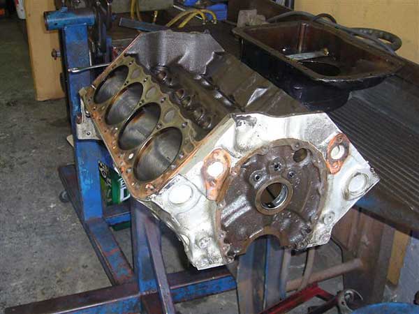 small block Chevy engine block