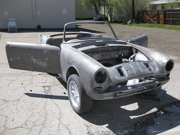 Soda stripped body, prepared and painted by Chemical Skin in Loveland, Colorado.