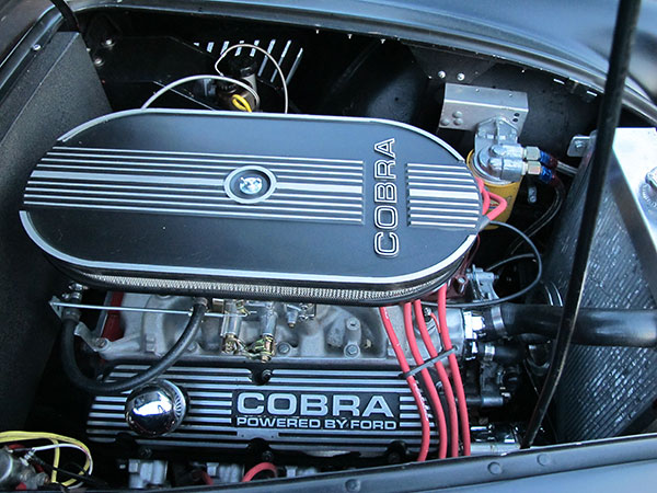 Cobra black finish oval air cleaner.
