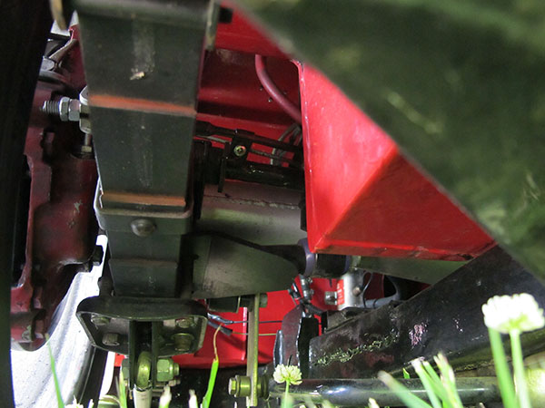 Stock Austin Healey rear end.