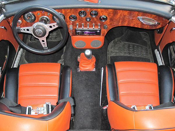 Custom 2-tone upholstery.