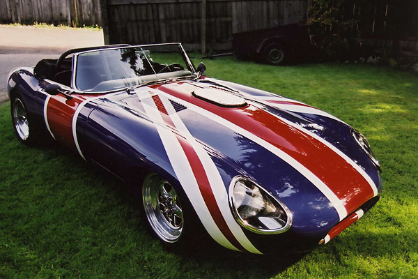 Harry Tomsic's 1966 Jaguar E-Type with Dodge 340cid V8