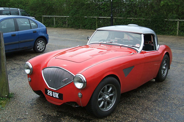 Ian Osborne's 1954 Austin Healey 100 with small block Chevy V8