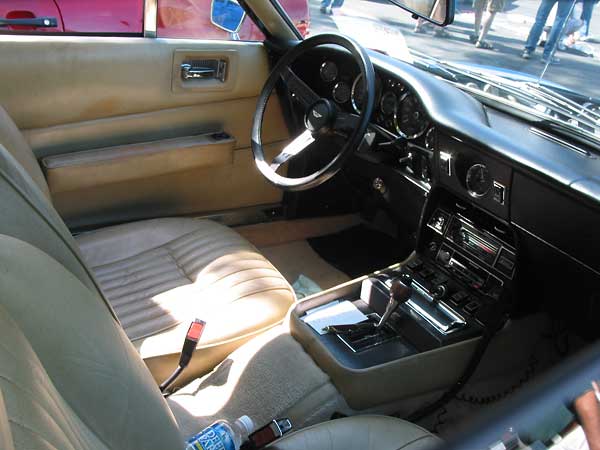 Aston Martin leather browed dashboard