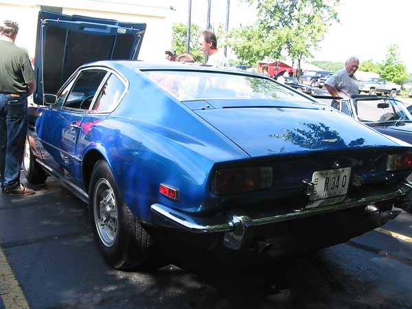 rear three quarter view of an Aston Martin V8