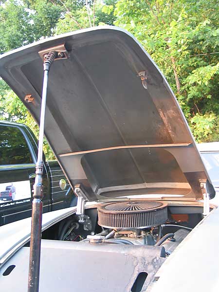 modified Austin Healey hood, viewed from the bottom