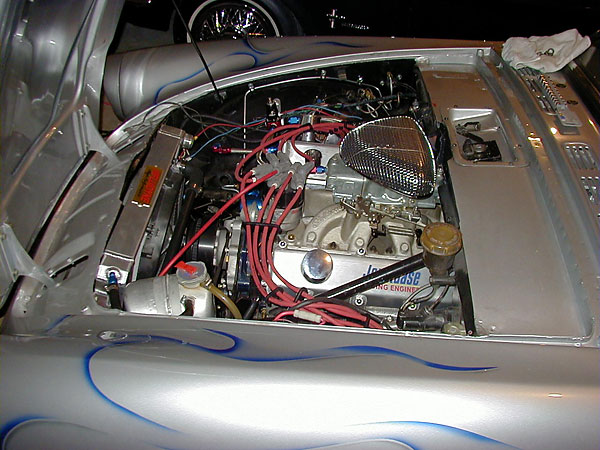 Ford 302 stroked to 347. Kaase Canted Valve aluminum heads. MSD ignition.