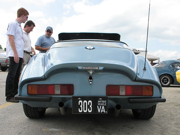 Marcos Mantula rear hatch