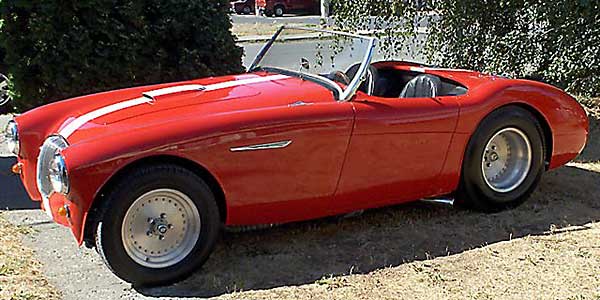 Rod Evans' 1956 Austin Healey 100 with Chevrolet 383cid V8 Engine