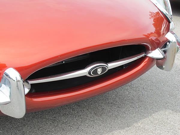 1967 Jaguar XKE grille bar.