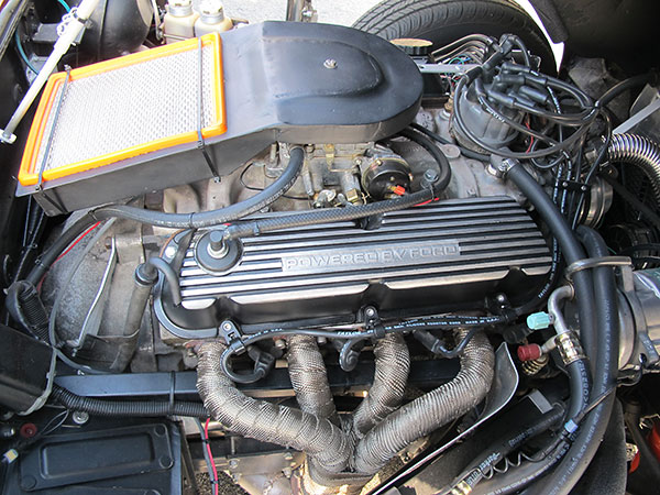 Custom fabricated air cleaner housing.