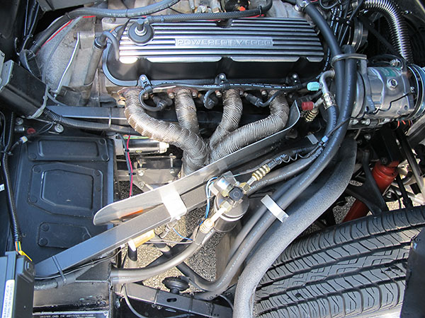 Four into one headers, wrapped.