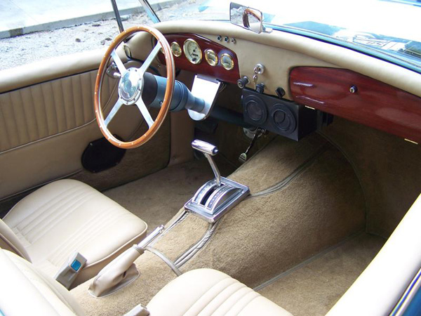 Custom interior of Wilfred Potter's 1954 Sunbeam-Talbot Alpine