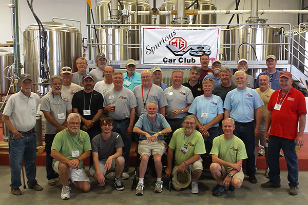 British V8 2017 Participants Visit Greenbrier Valley Brewing