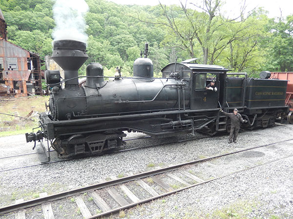 British V8 2017 Participants visit The Cass Scenic Railroad State Park