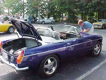 Mikel Moor's MGB with Buick 300 V-8