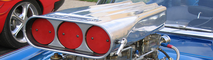 Ray Bencar's Supercharged Chevy Powered Austin Healey (photo by Ken Hiebert)